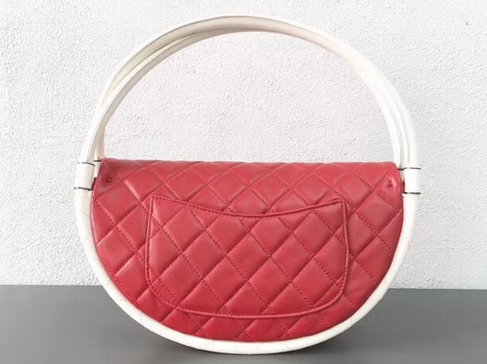 Chanel Hula Hoop Bag in Red Lambskin