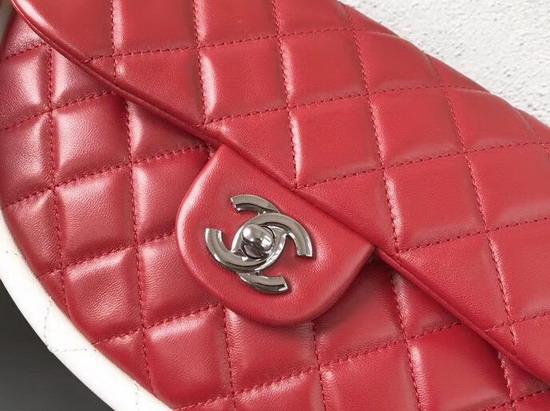 Chanel Hula Hoop Bag in Red Lambskin