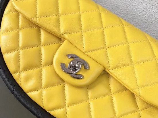 Chanel Hula Hoop Bag in Yellow Lambskin