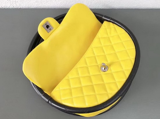 Chanel Hula Hoop Bag in Yellow Lambskin