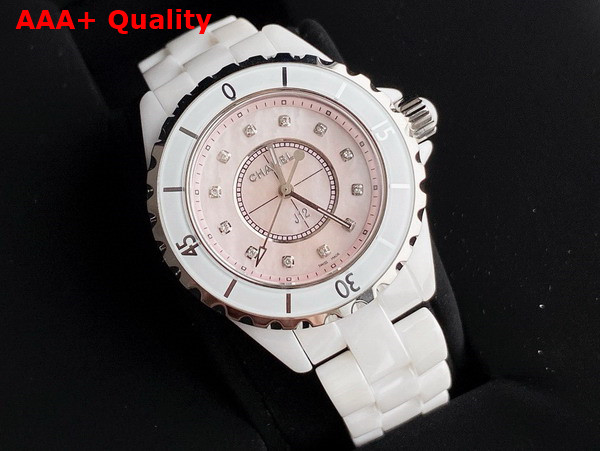 Chanel J12 Watch 33mm White Highly Resistant Ceramic and Steel Diamond Indicators H5703 Replica