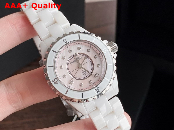 Chanel J12 Watch 33mm White Highly Resistant Ceramic and Steel Diamond Indicators H5703 Replica