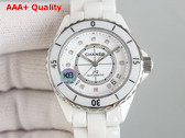 Chanel J12 Watch Caliber 12 1 38mm White Highly Resistant Ceramic and Steel Diamond Indicators H5705 Replica