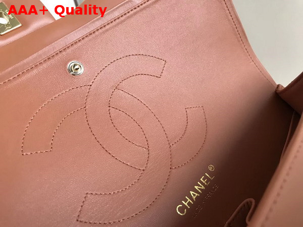 Chanel Jumbo Flap Bag in Brown Beige Lambskin Replica