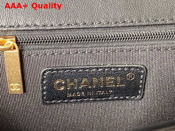 Chanel Large Backpack Patent Calfskin Gold Tone Metal Black Ref AS3662 Replica