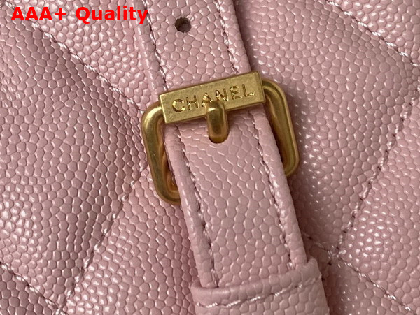 Chanel Large Backpack in Pink Grained Calfskin Gold Tone Metal As3662 Replica