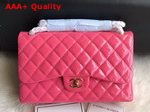 Chanel Large Classic Flap Bag in Rose Patent Leather Replica