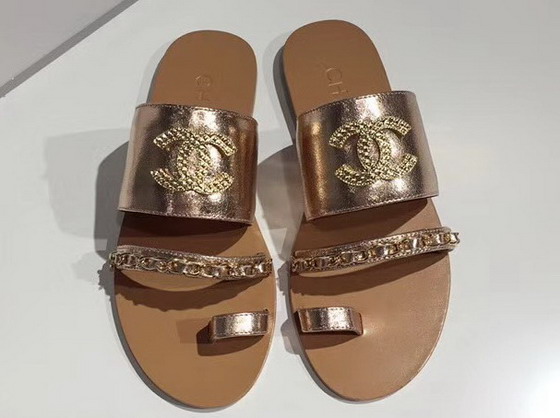 Chanel Large Coco Mules in Gold Lambskin