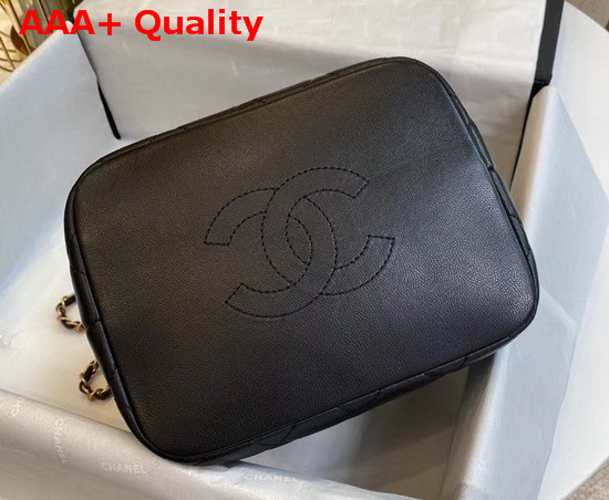 Chanel Large Hobo Bag Lambskin Gold Metal Black AS1747 Replica