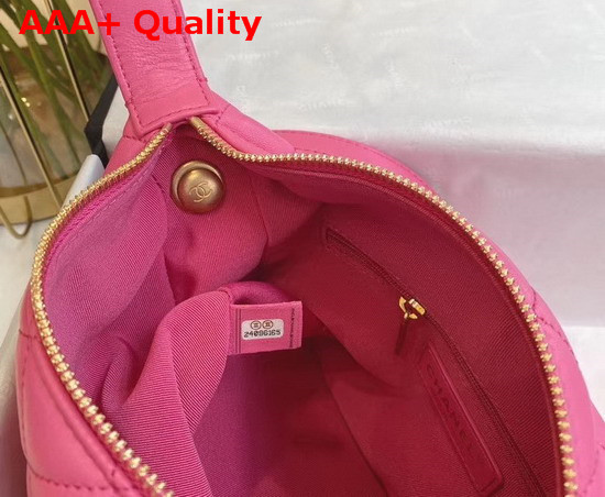 Chanel Large Hobo Bag Lambskin Gold Metal Pink AS1747 Replica