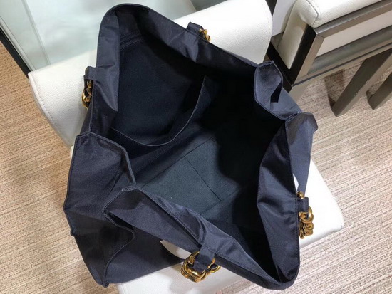 Chanel Large Shopping Bag in Black Nylon