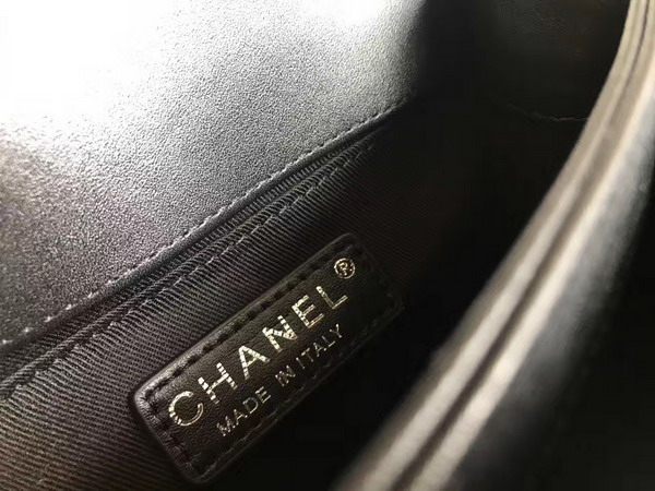 Chanel Latest Flap Bag Calfskin and Silver Tone Metal Black For Sale