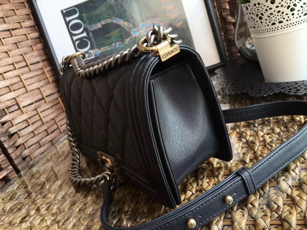 Chanel Le Boy Flap Bag Black Calfskin for Sale