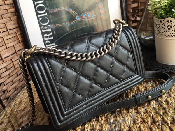 Chanel Le Boy Flap Bag Black Calfskin for Sale