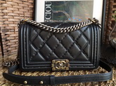 Chanel Le Boy Flap Bag Black Calfskin for Sale