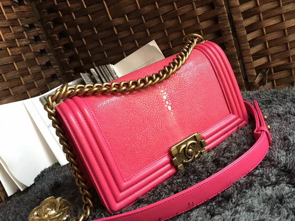 Chanel Le Boy Fuchsia Pearl Fish for Sale