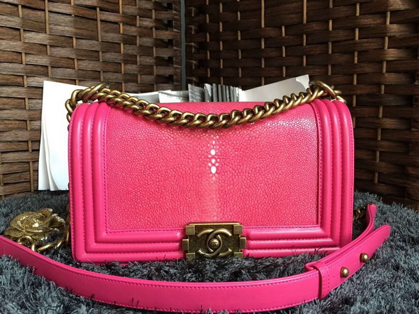 Chanel Le Boy Fuchsia Pearl Fish for Sale