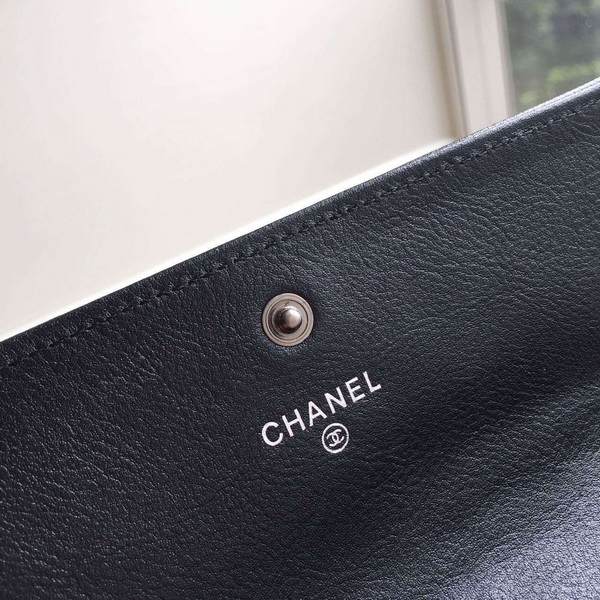 Chanel Le Boy Wallet Black Calfskin for Sale