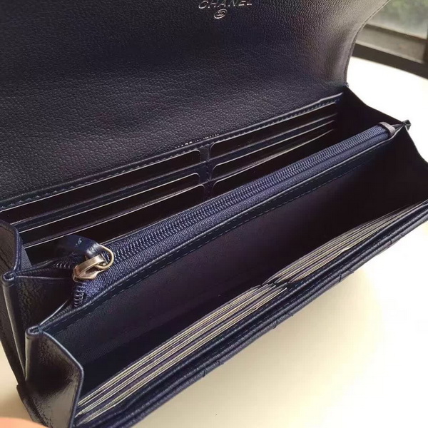 Chanel Le Boy Wallet Navy Calfskin for Sale