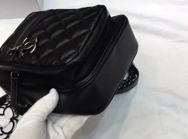 Chanel Leather Messenger Bag in Black for Sale