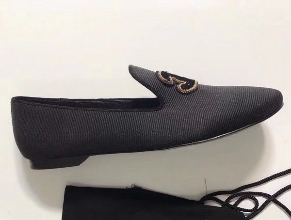 Chanel Loafers Fabric Black For Sale