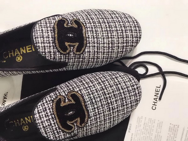 Chanel Loafers Fabric Gold For Sale