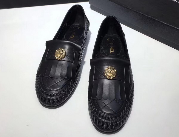 Chanel Loafers Kangaroo Black