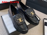 Chanel Loafers in Black Lambskin Replica