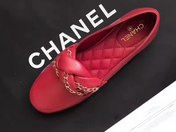 Chanel Loafers in Red Suede Kidskin For Sale