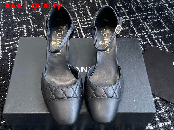 Chanel Mary Janes Black Lambskin G45235 Replica