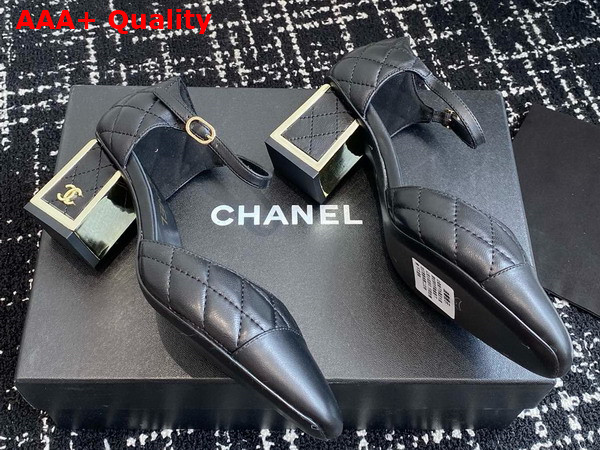 Chanel Mary Janes Black Lambskin G45235 Replica