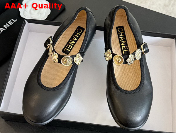 Chanel Mary Janes Black Lambskin G45778 Replica