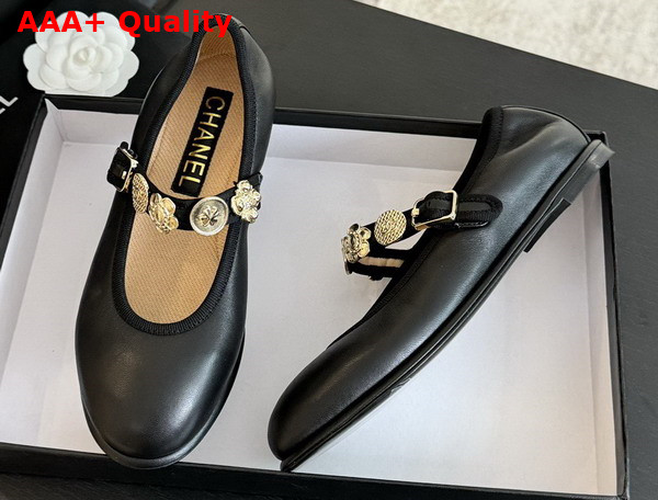 Chanel Mary Janes Black Lambskin G45778 Replica