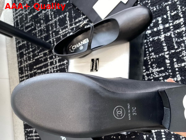 Chanel Mary Janes Black Lambskin Ref G45473 Replica