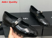 Chanel Mary Janes Calfskin and Patent Calfskin Black Ref G45280 Replica