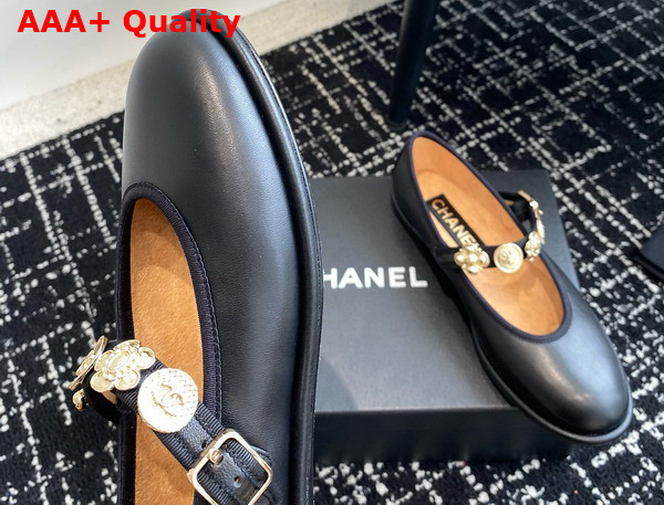 Chanel Mary Janes Lambskin Black G45778 Replica