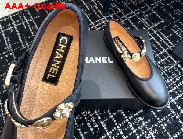 Chanel Mary Janes Lambskin Black G45778 Replica