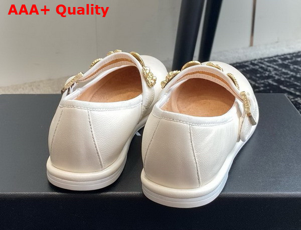 Chanel Mary Janes Lambskin White G45778 Replica