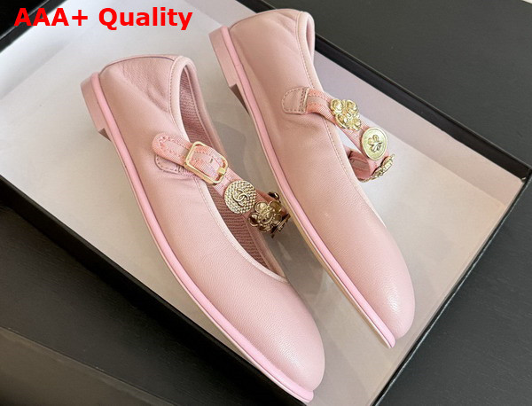 Chanel Mary Janes Light Pink Lambskin G45778 Replica