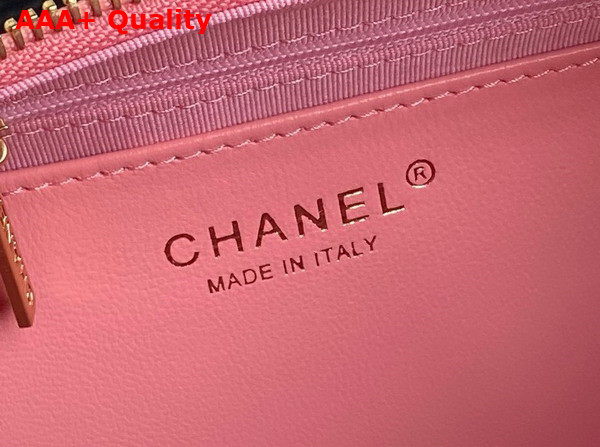 Chanel Maxi Hobo Bag in Pink Shiny Lambskin Gold Tone Metal AS5302 Replica