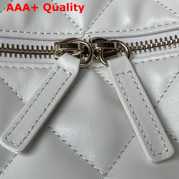 Chanel Maxi Hobo Bag in White Calfskin with Gold Tone Metal AS4339 Replica