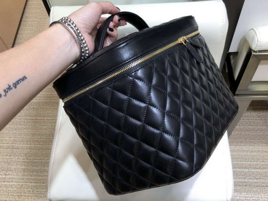 Chanel Medium Classic Vanity Pouch in Black Lambskin