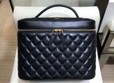 Chanel Medium Classic Vanity Pouch in Black Lambskin