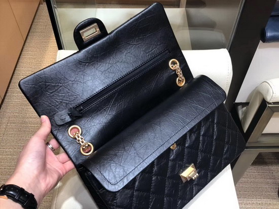 Chanel Medium Reissue Flap Bag in Black with Gold Hardware