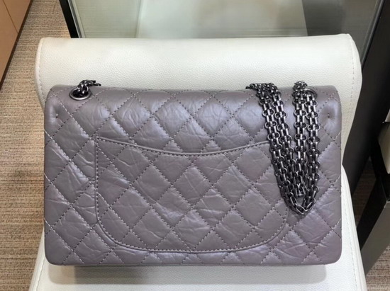 Chanel Medium Reissue Flap Bag in Grey with Silver Hardware