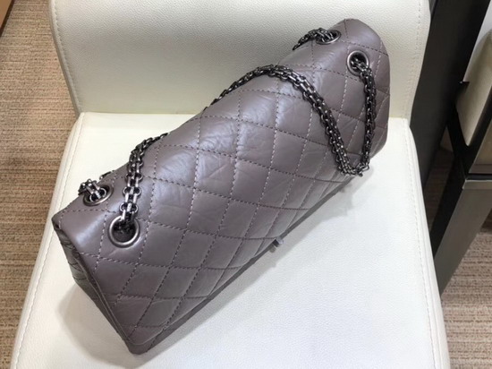 Chanel Medium Reissue Flap Bag in Grey with Silver Hardware