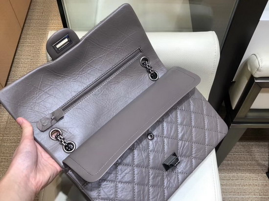 Chanel Medium Reissue Flap Bag in Grey with Silver Hardware