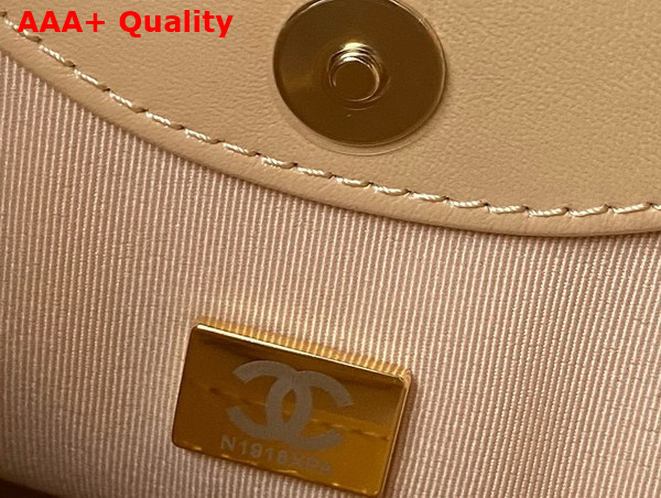 Chanel Mini 31 Bag in Beige Lambskin Replica