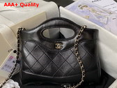 Chanel Mini 31 Bag in Black Lambskin Replica