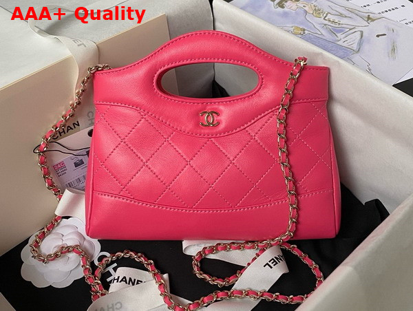 Chanel Mini 31 Bag in Pink Lambskin Replica